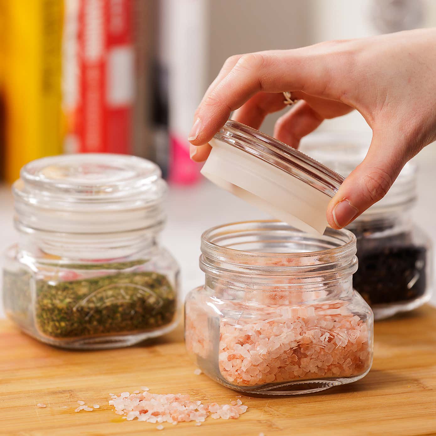 Kilner Set of 3 Universal Push Top Jars, 0.85L