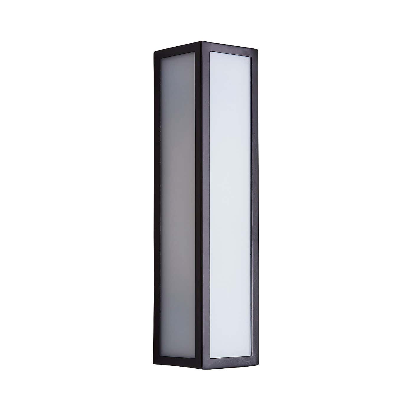 Fletcher Boxed Bathroom Wall Light Black