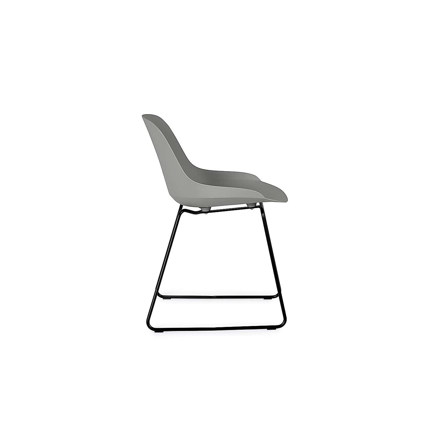 Rocco Set Of 2 Dining Chairs, Metal