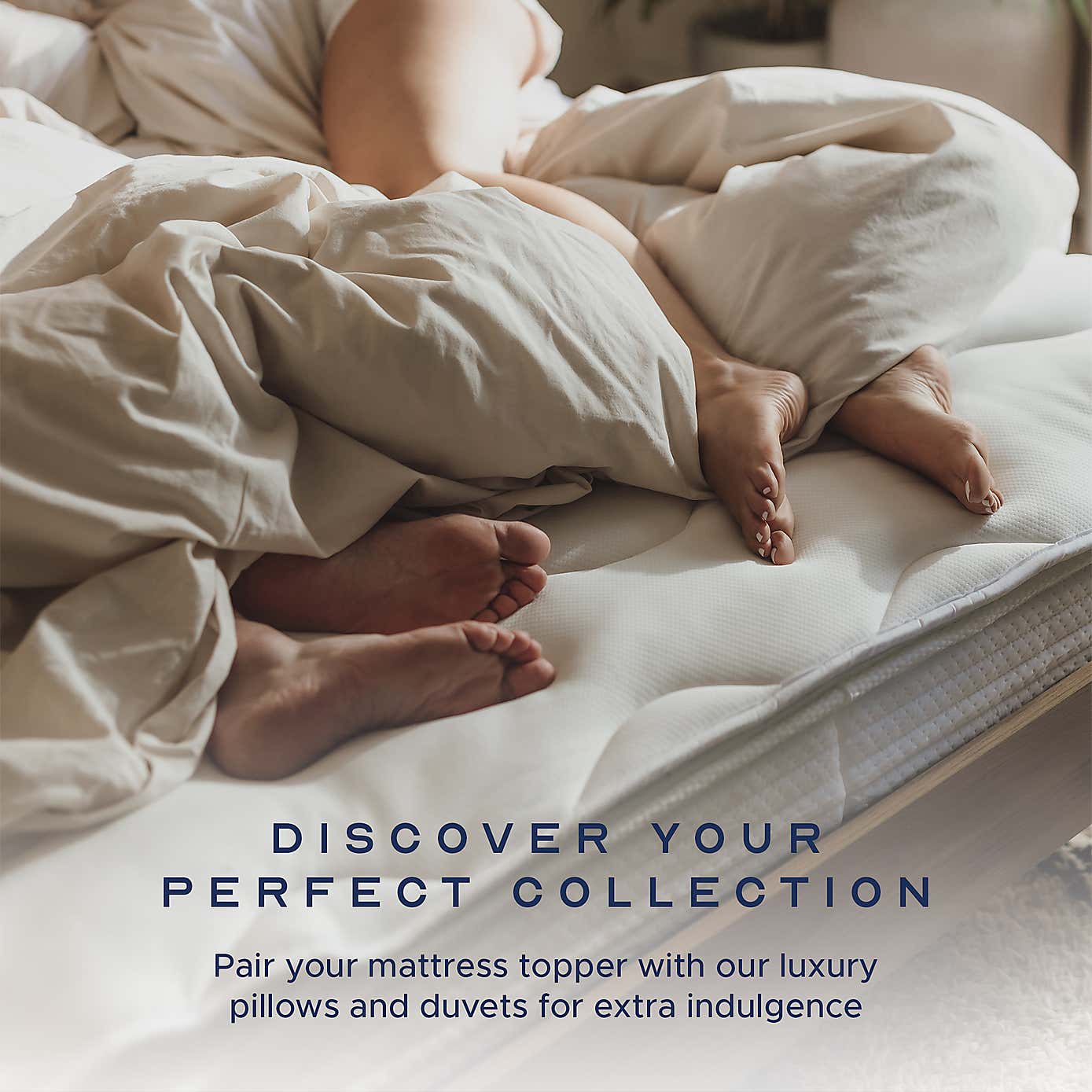 Snuggledown Scandi Knitted Hollowfibre Mattress Topper