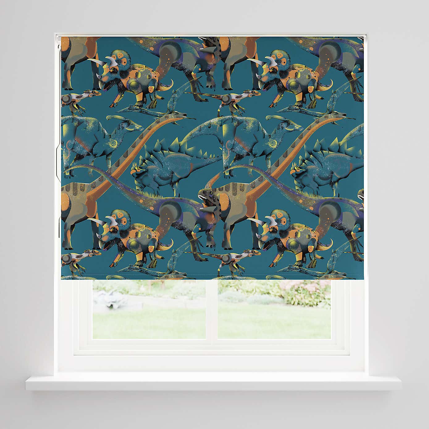 Age of Dinosaurs Blackout Blue Roller Blind