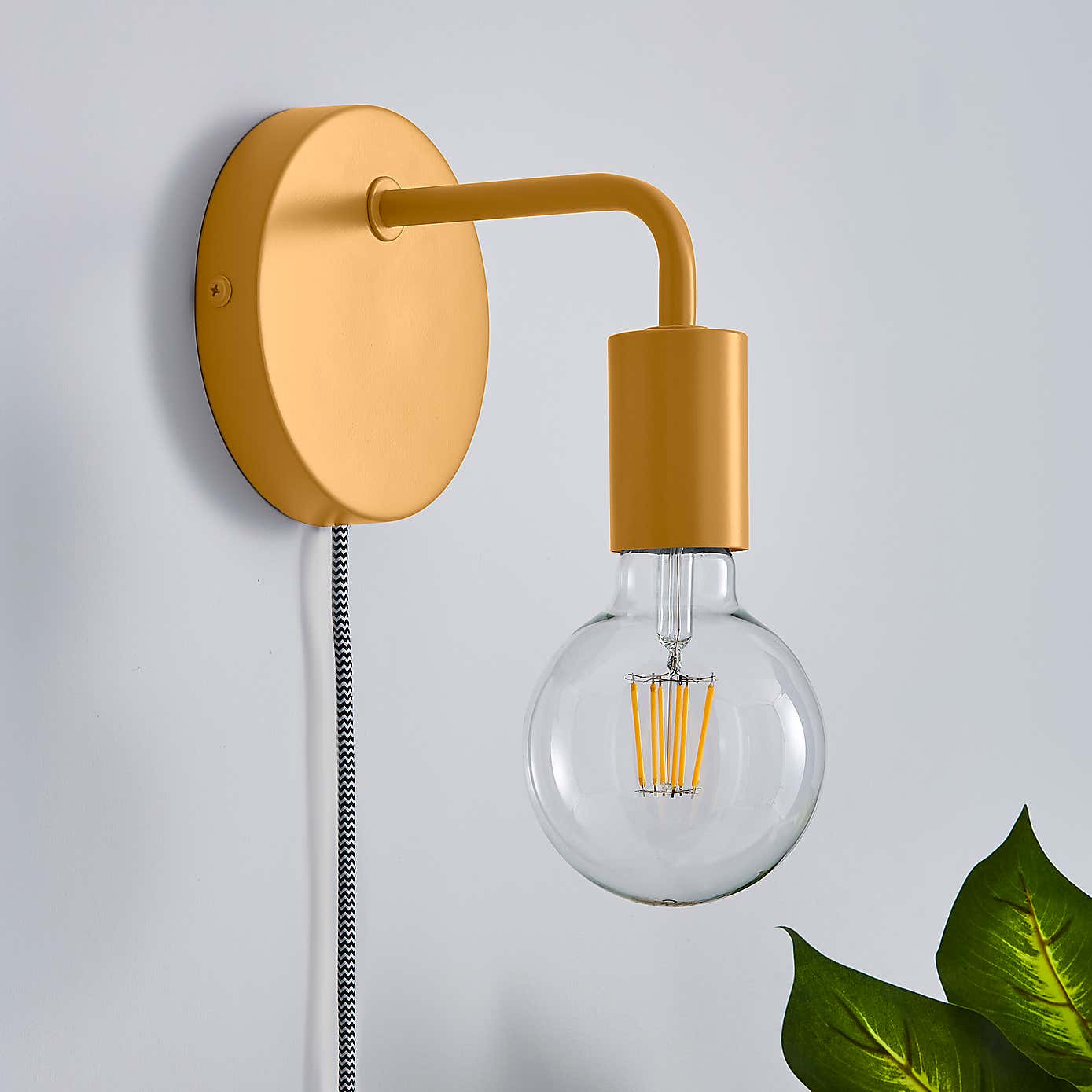 Grey Koppla Plug-in Wall Light