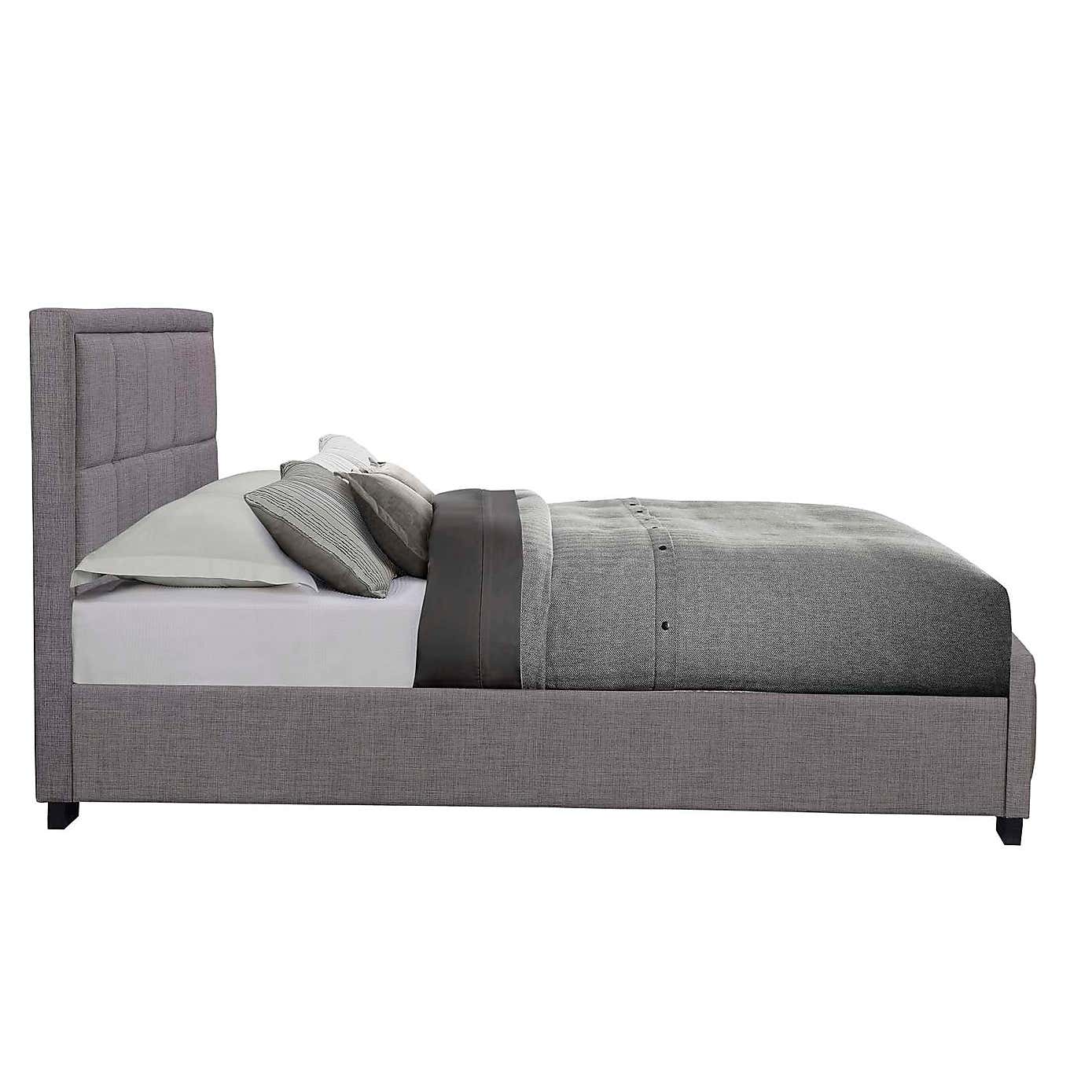 Hannover Grey Fabric Bed