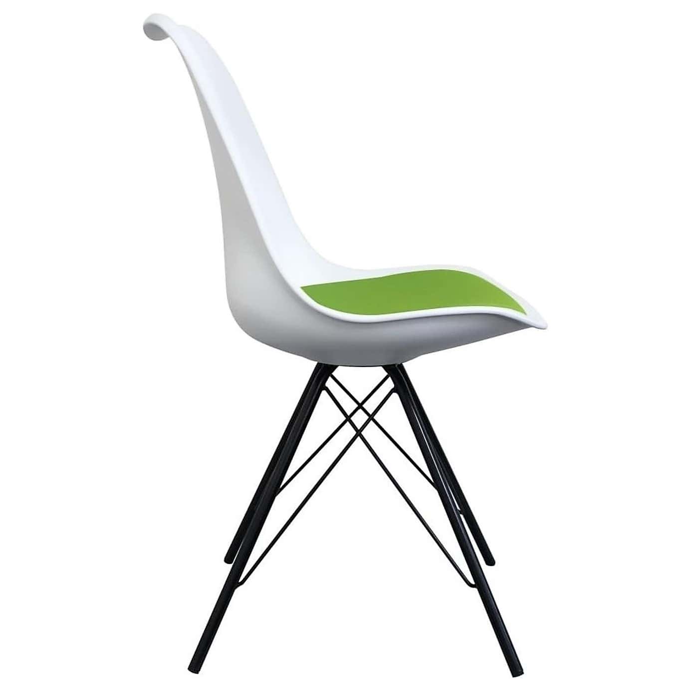 Fusion Living Soho White Plastic Dining Chair
