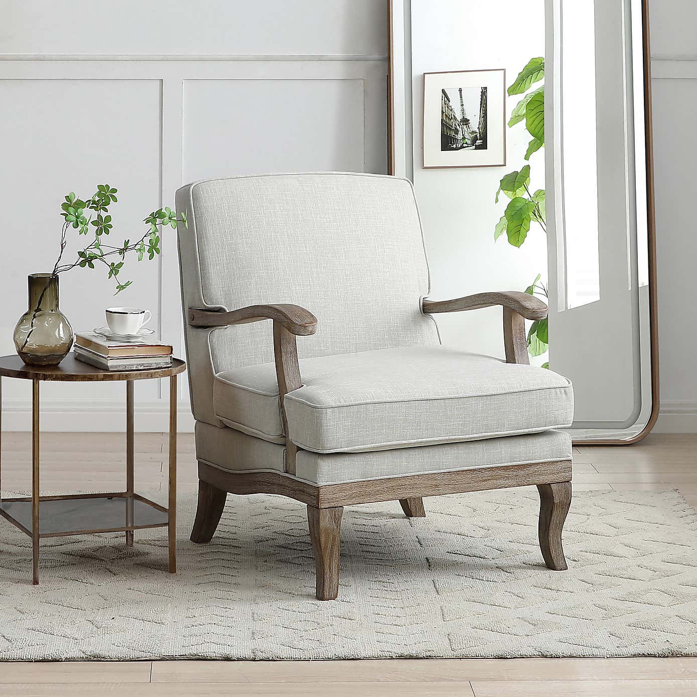 Esme Linen Chair Cream