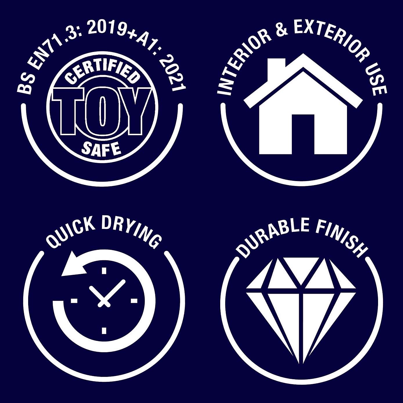 Rust-Oleum Silver Metallic Paint 250ml