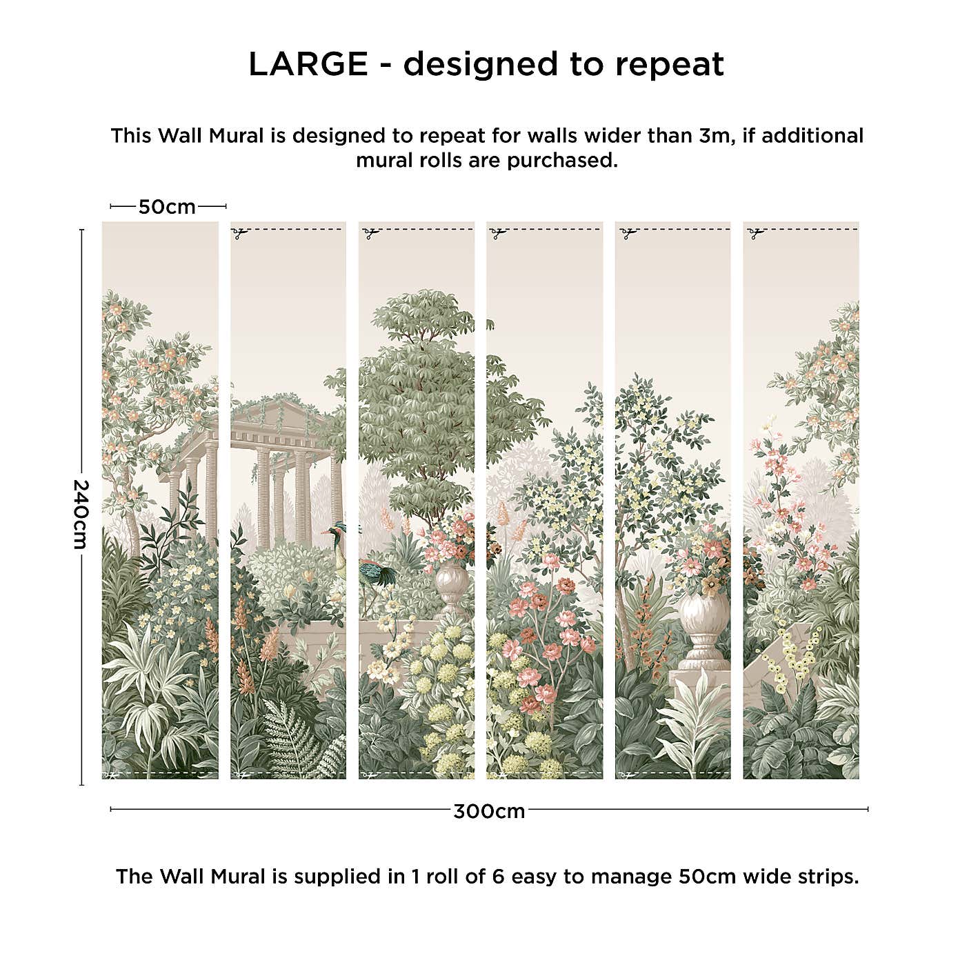 Cranberry and Laine Landscape Garden Wall Mural