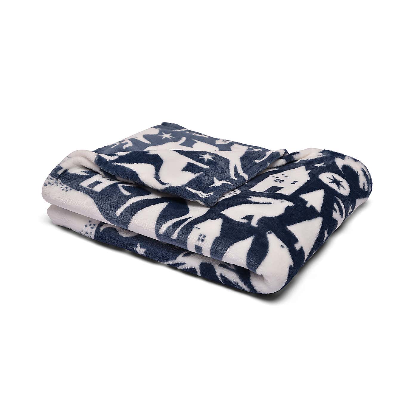 Fusion Snug Scandi Animals 120cm x 150cm Throw