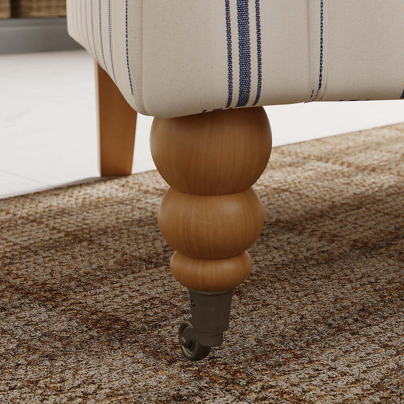 Oswald Folkstone Stripe Grande Armchair