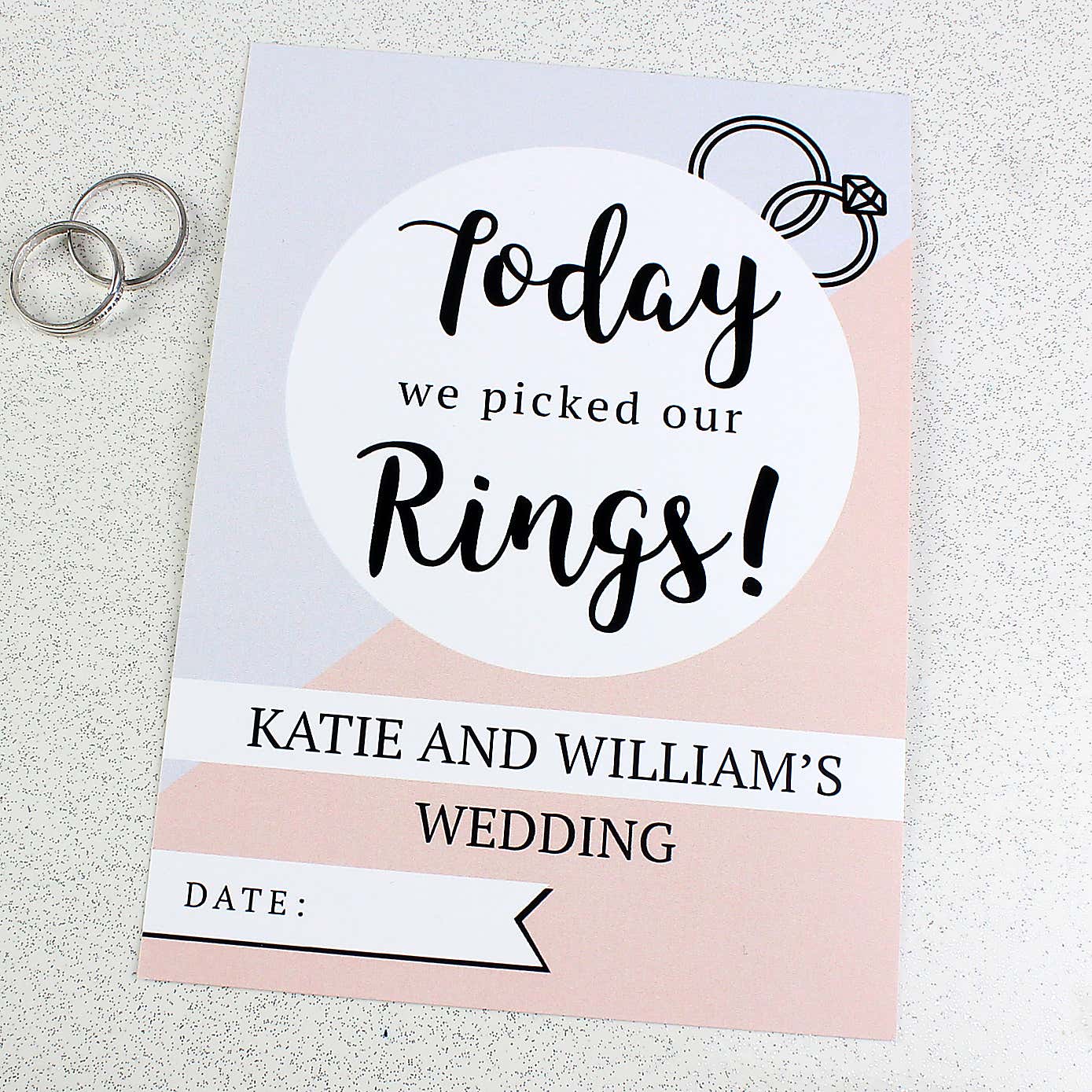 Personalised Wedding Cards Milestone Moments