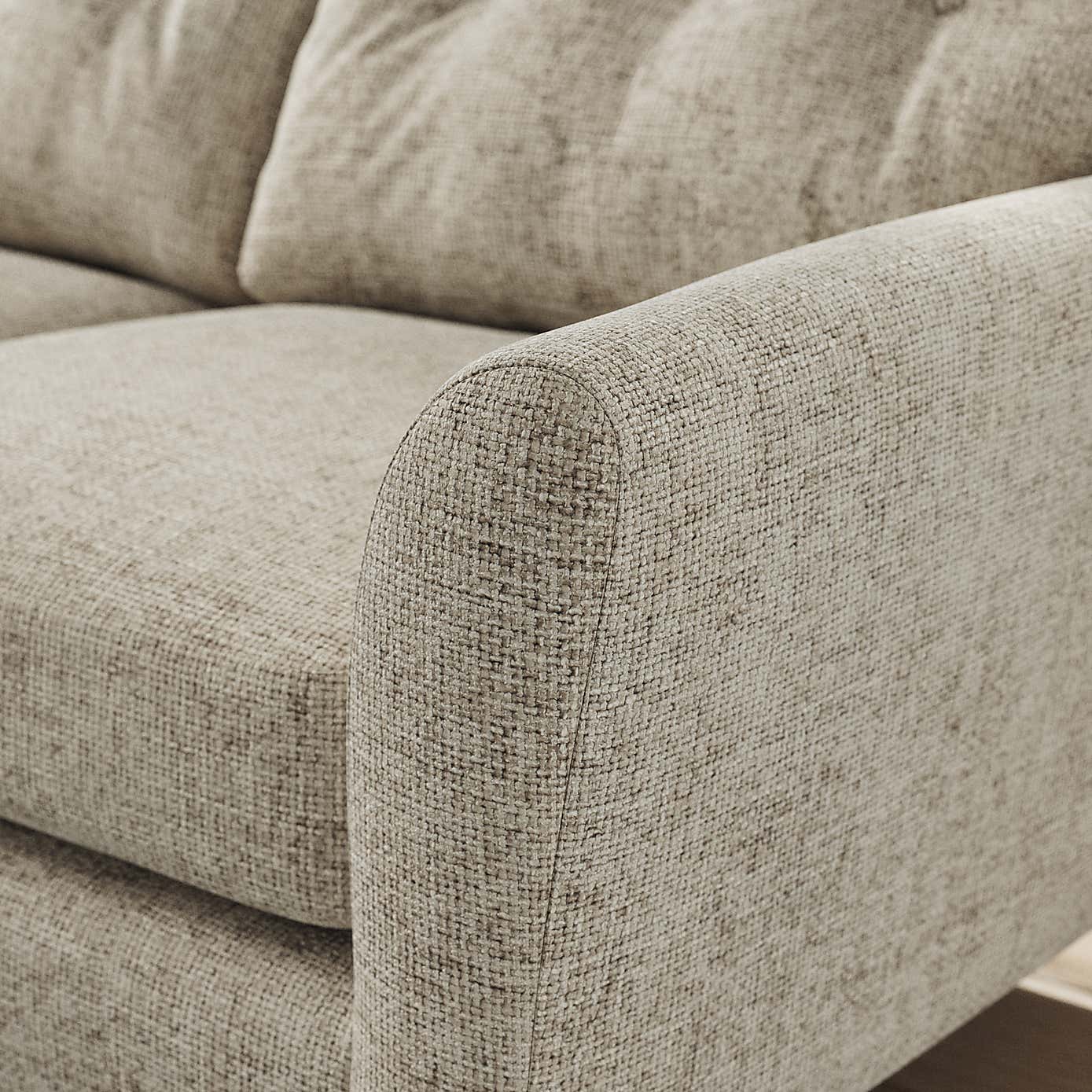 Sven Chunky Chenille Large Corner Chaise Sofa