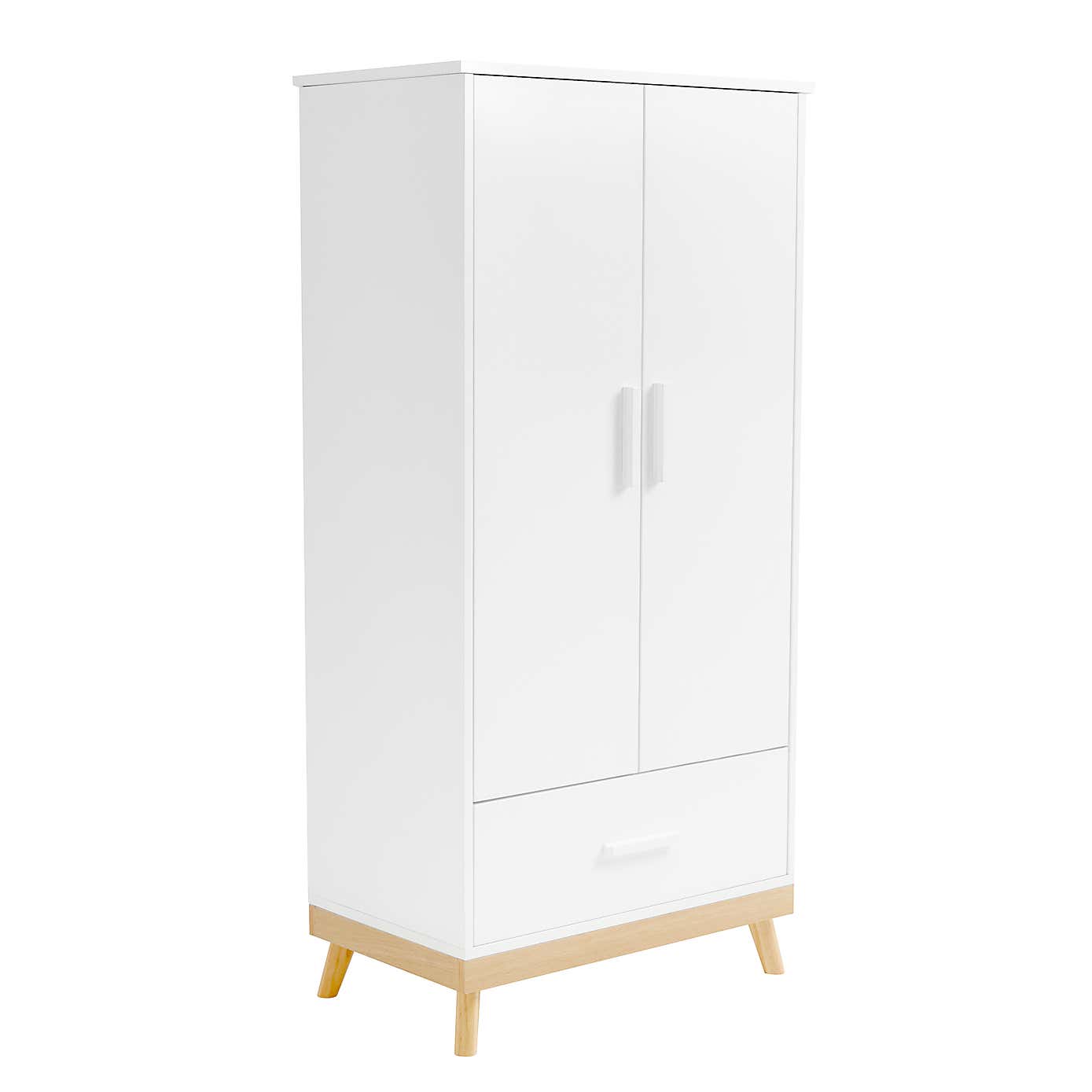 Mona Nursery Wardrobe, White
