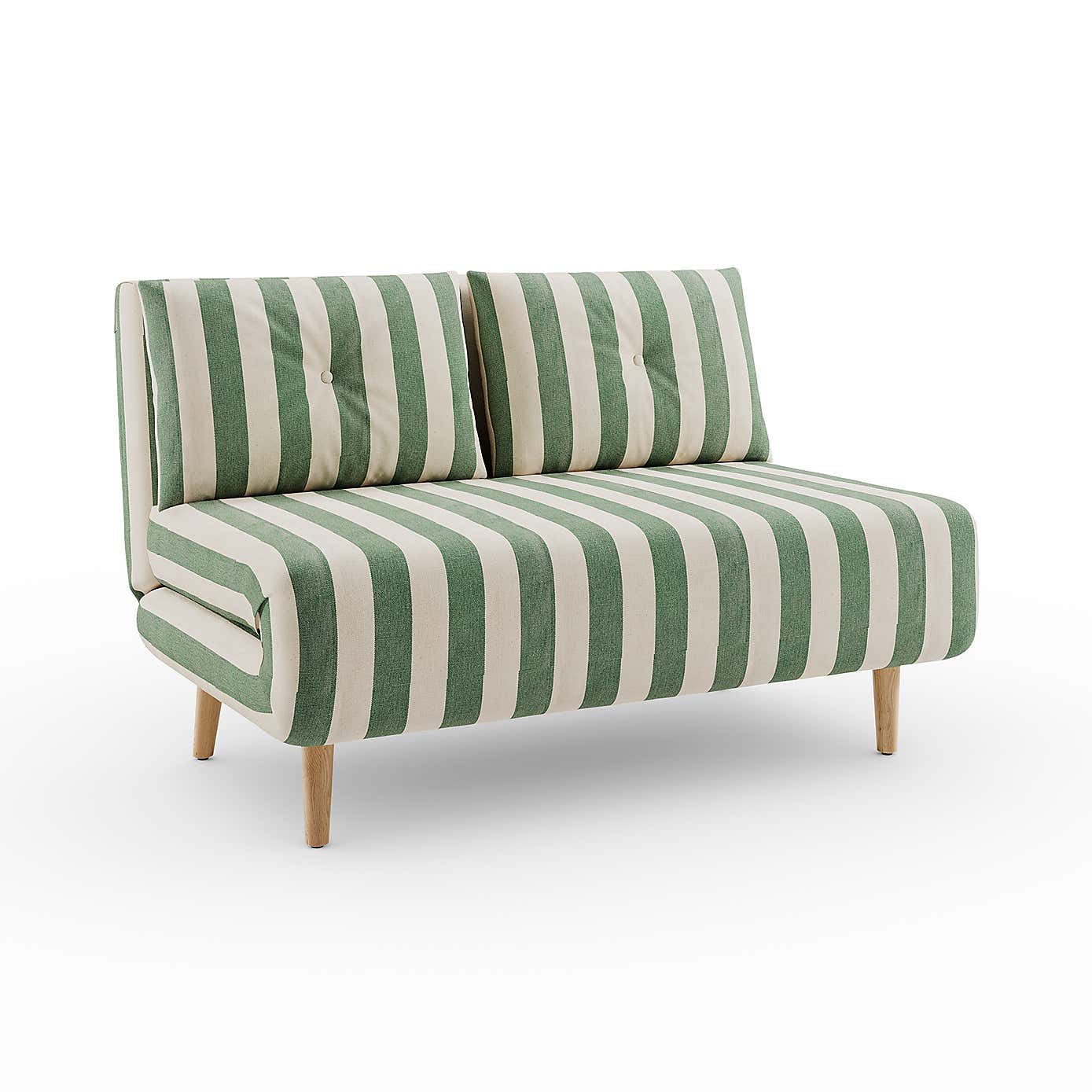 Phoebe Woven Stripe Small Double Sofa Bed