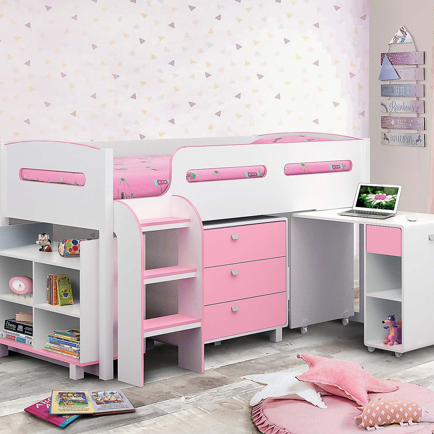 Kimbo Pink Cabin Bed