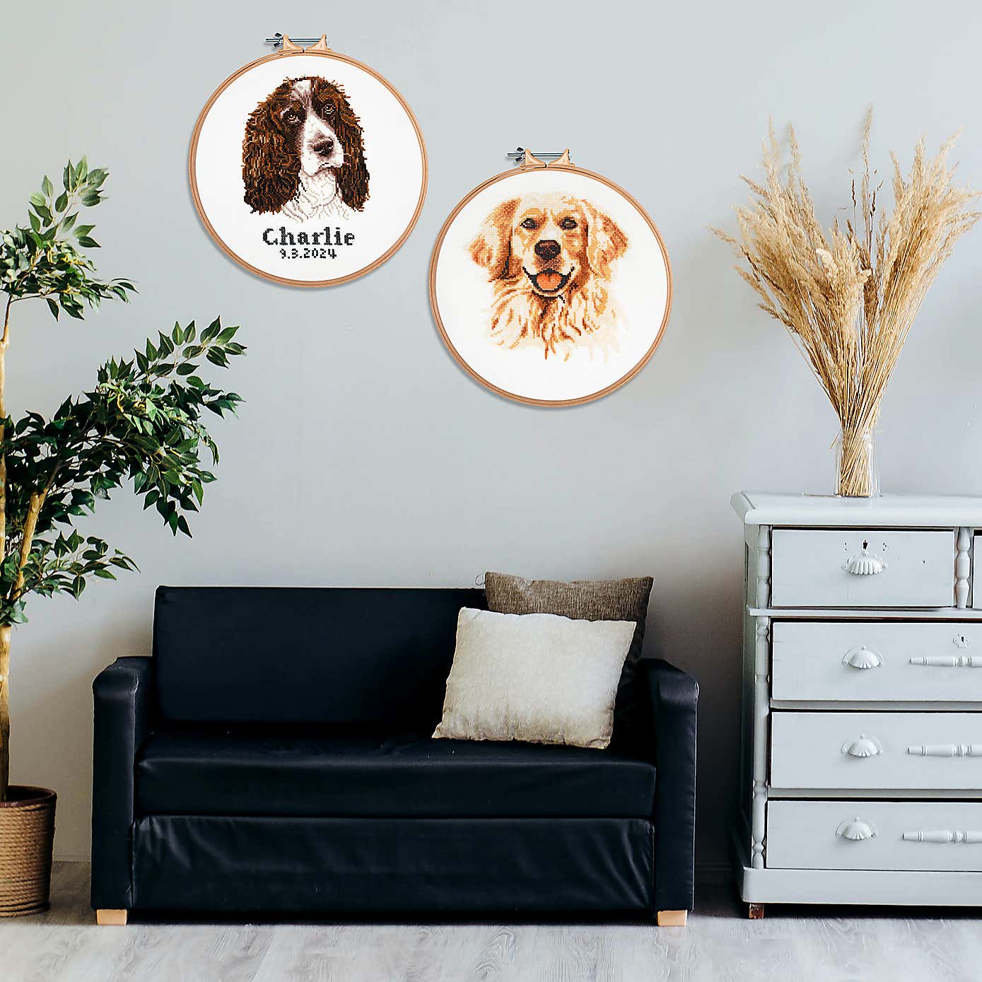 Cross Stitch Golden Retriever