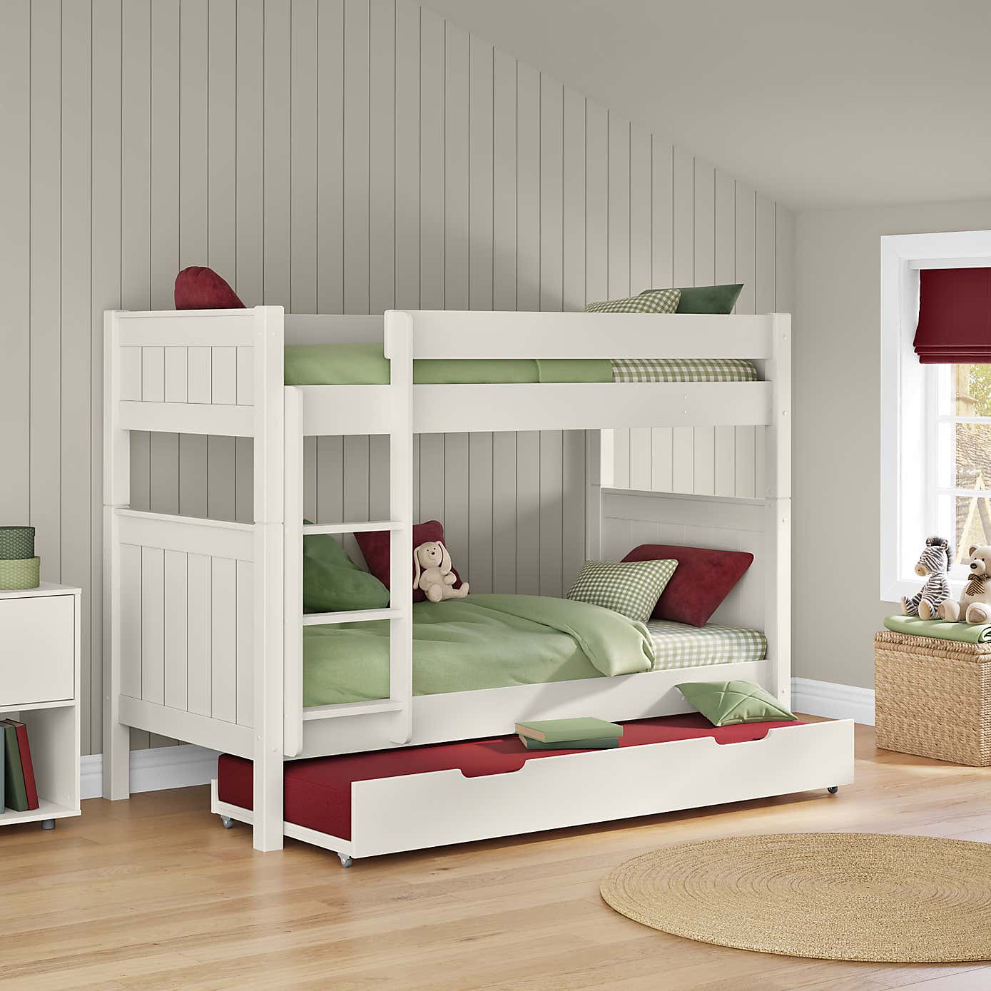Stompa Classic Bunk Bed With Open Trundle