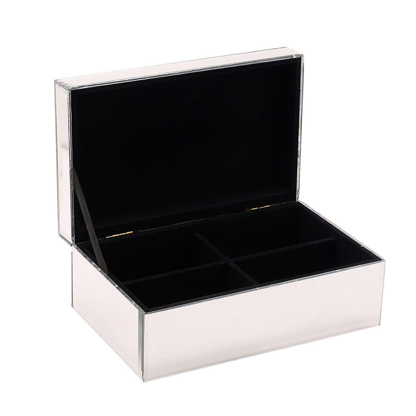Hestia Crystal Rectangle Jewellery Box
