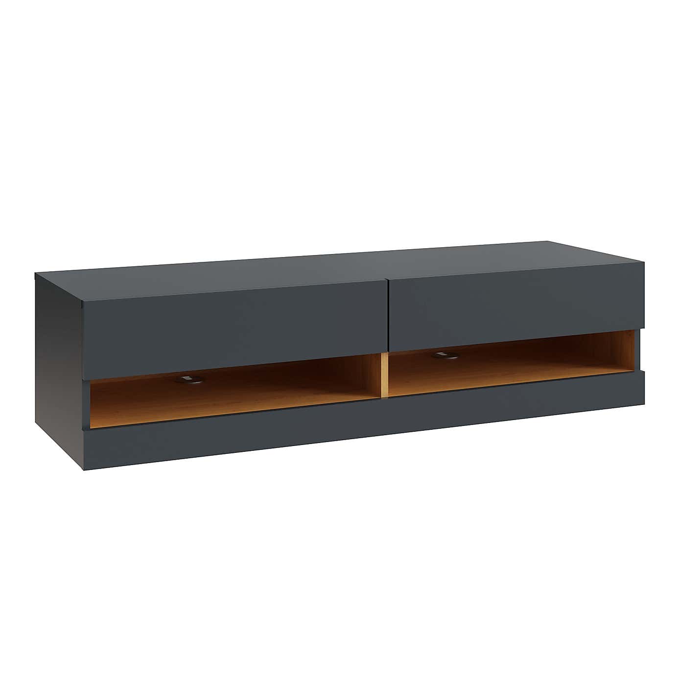 Delta 120cm Wall TV Unit with LEDs for TVs up to 55"