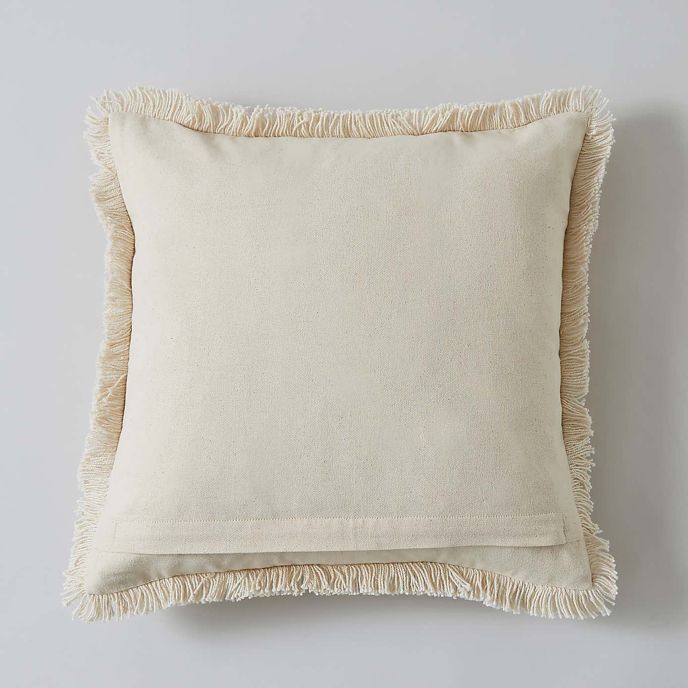 Woven Check Cotton Square Cushion