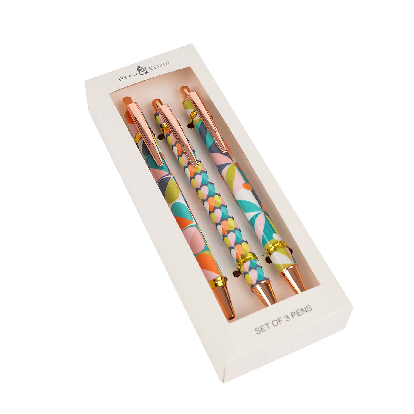 Carnaby Pack of 3 Mixed Designs Pen Set