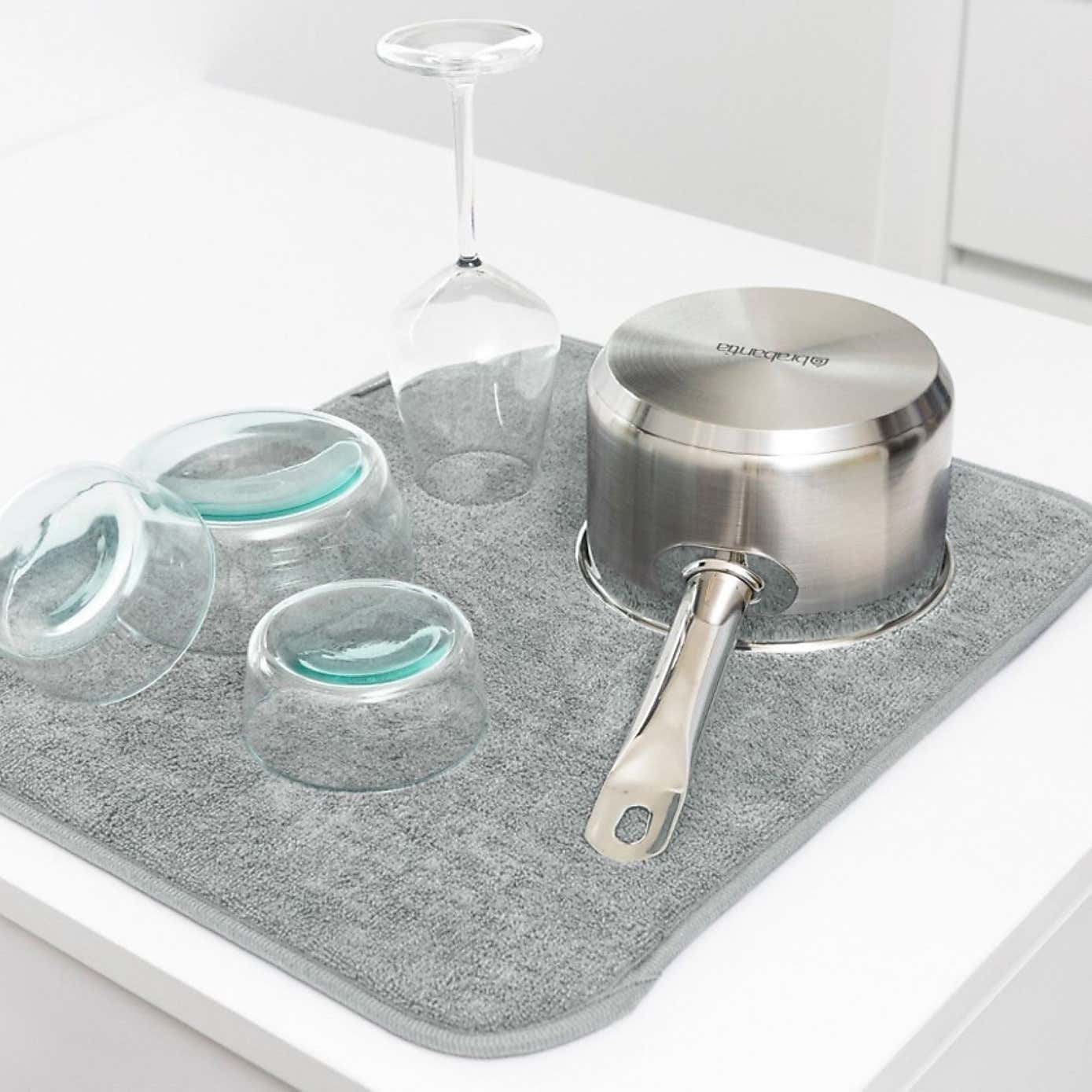 Brabantia Microfibre Dish Drying Mat Mid Grey