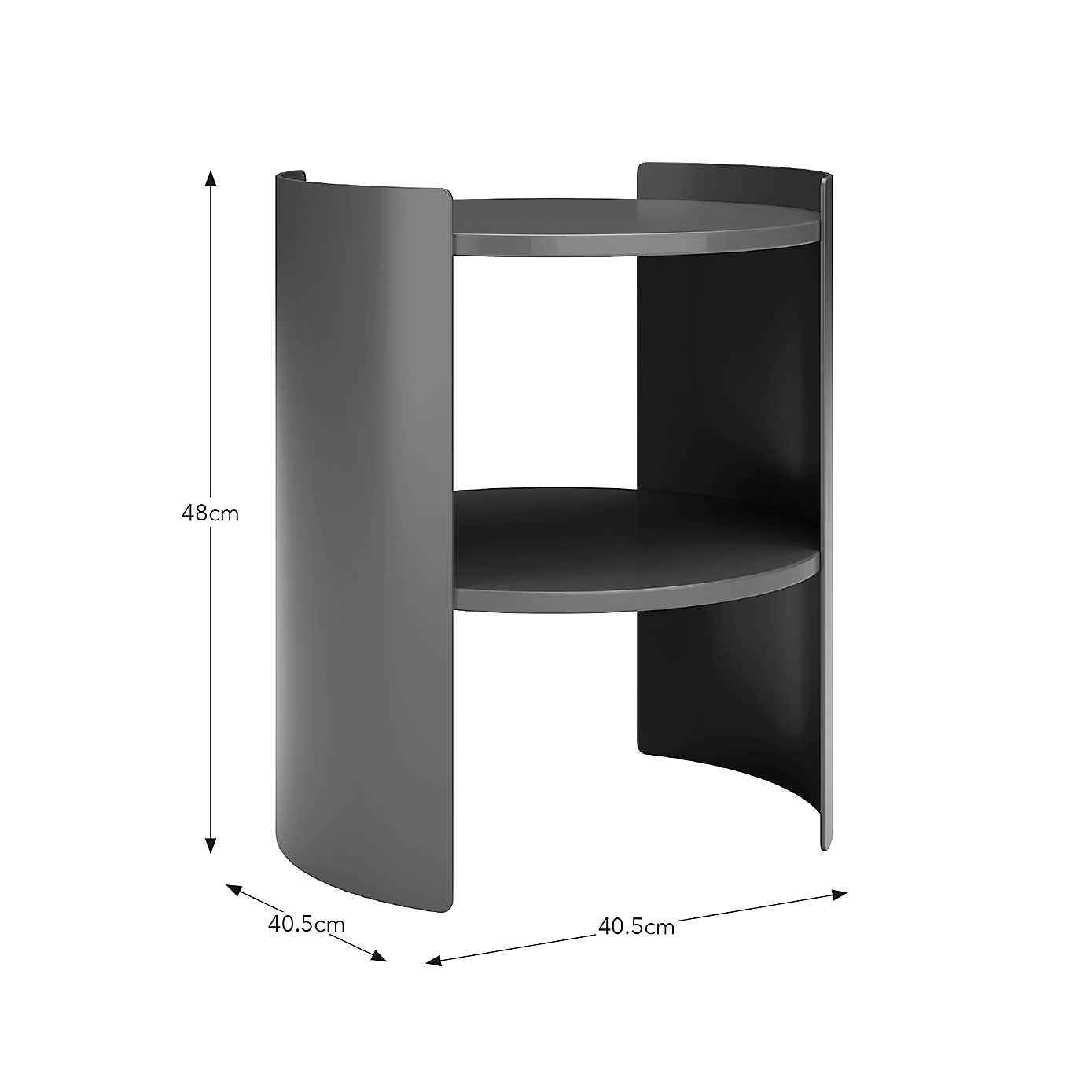 Benji Circular Bedside Table