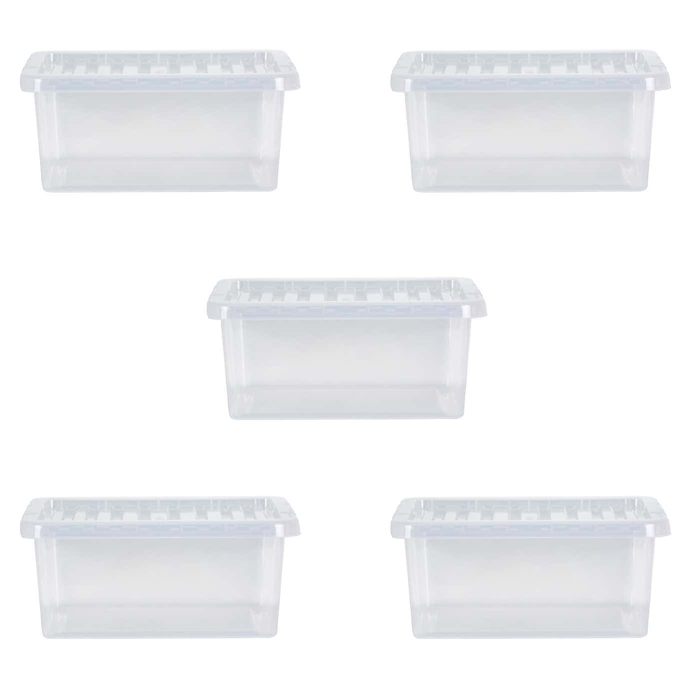 Wham Crystal Set of 5 Storage Boxes & Lids