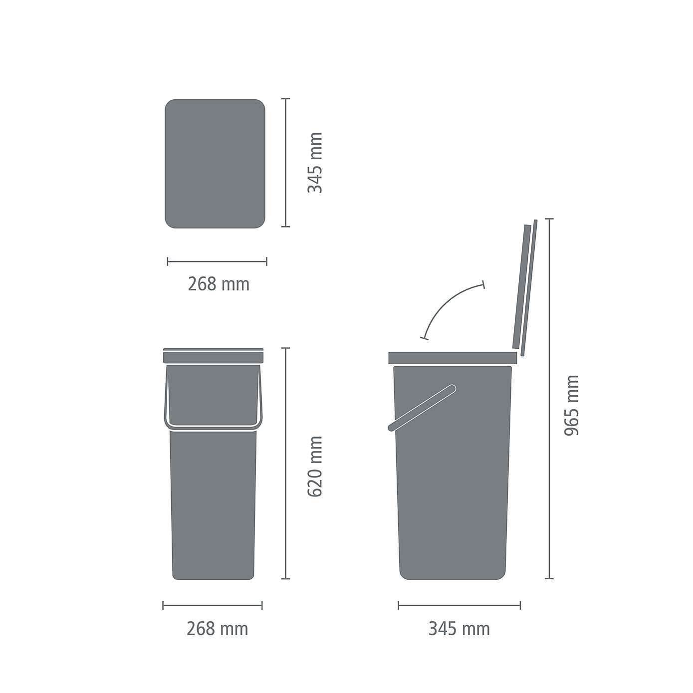 Brabantia Sort & Go 40L Recycle Bin