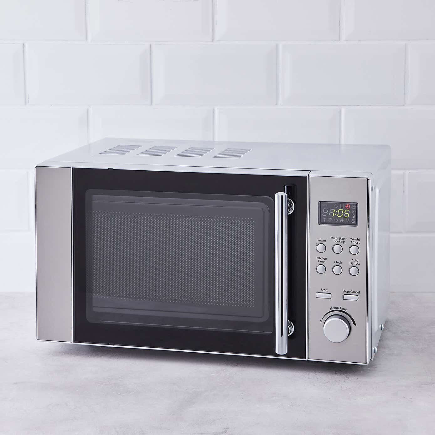 Dunelm 20L 700W Stainless Steel Microwave