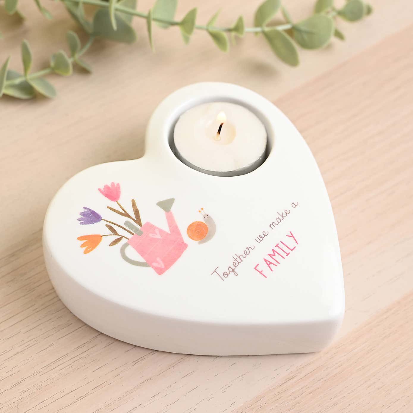Family Ceramic Tealight Holder