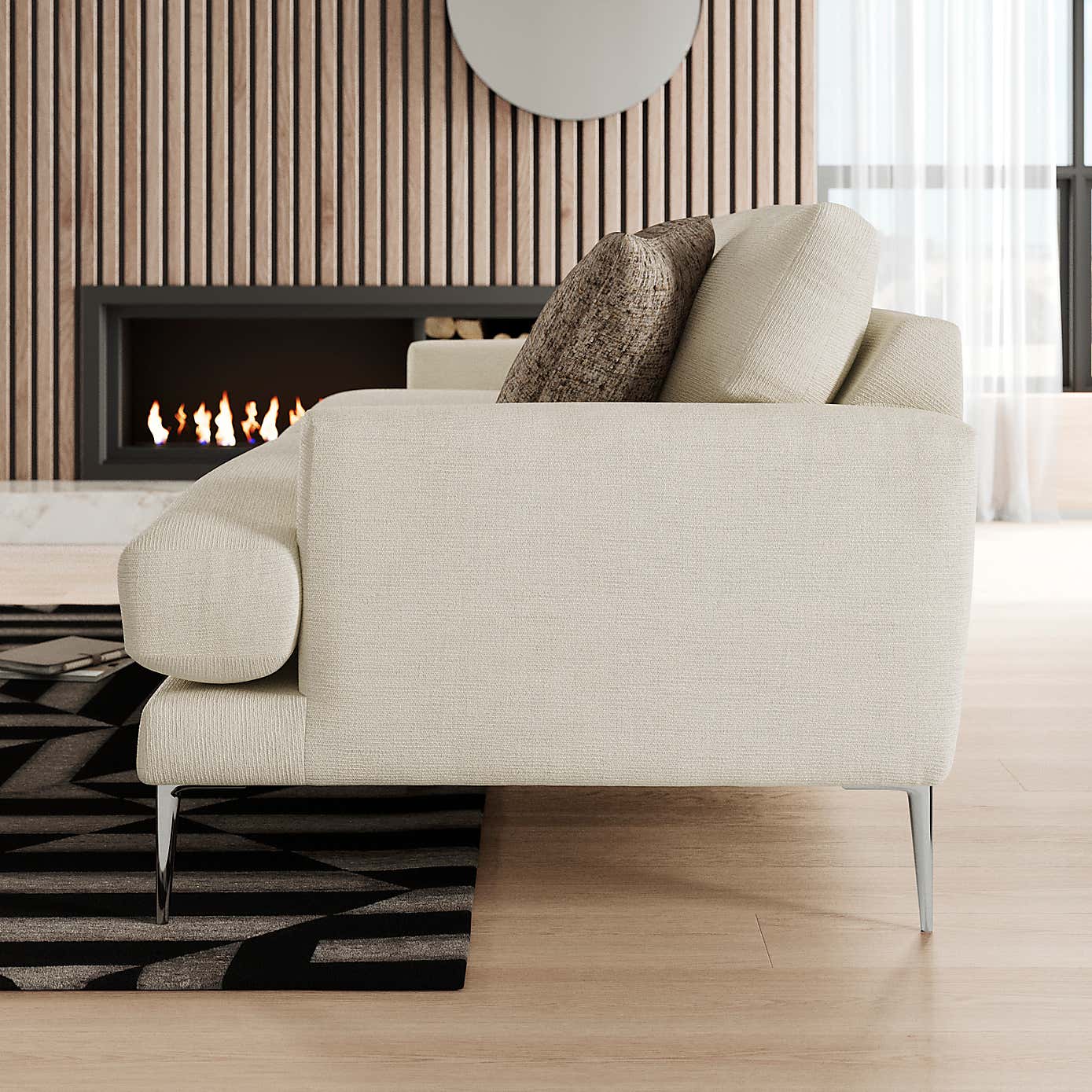 Lawson Chunky Tonal Weave 4 Seater Sofa