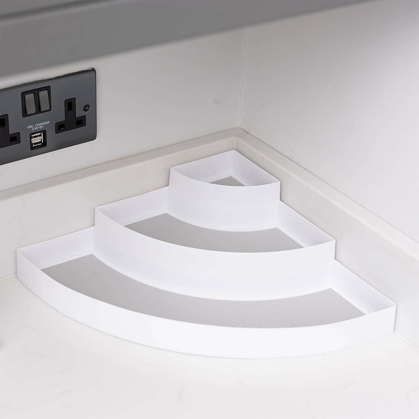 ADDIS 3 Tier Corner Cupboard Shelf Storage