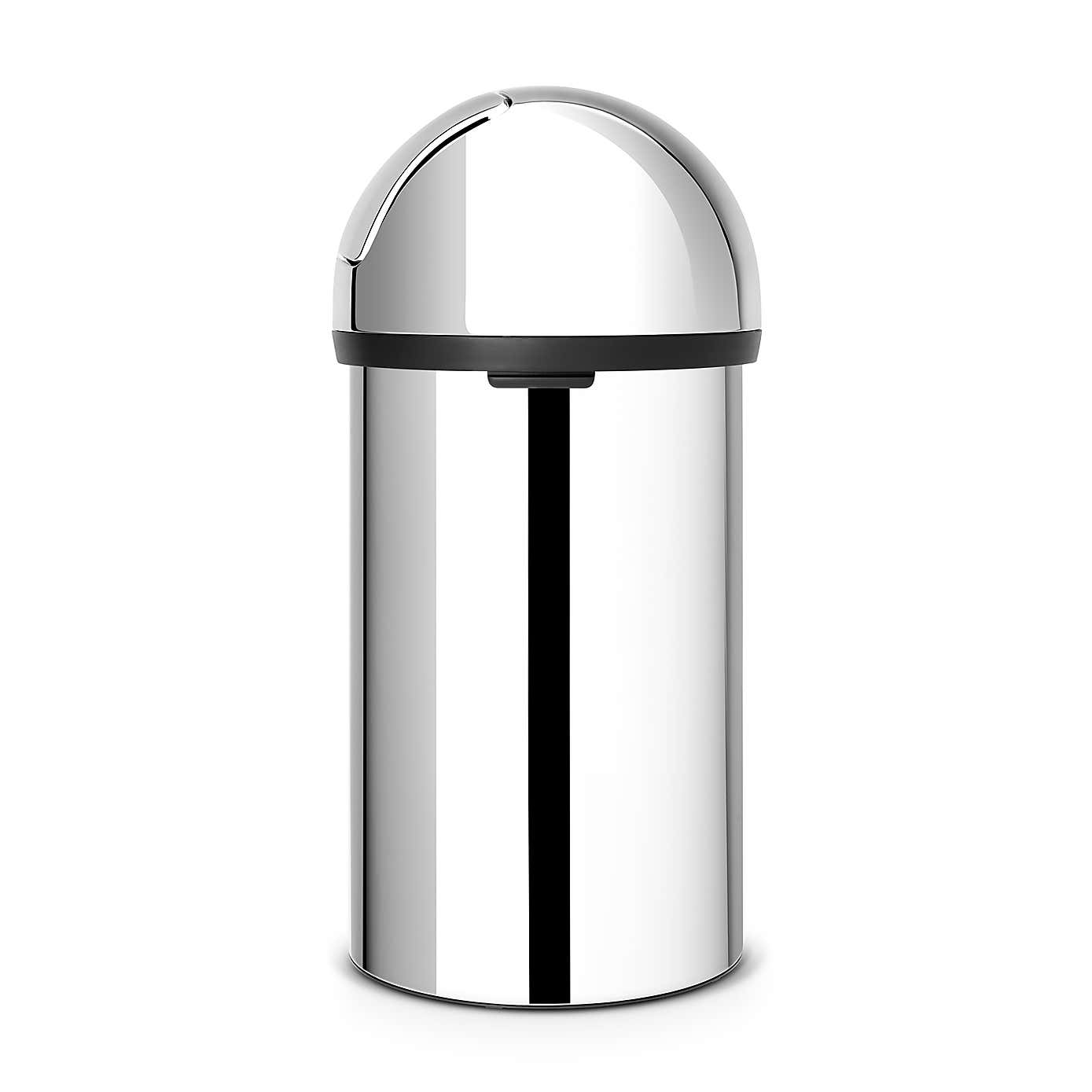 Brabantia 60 Litre Brilliant Steel Push Bin