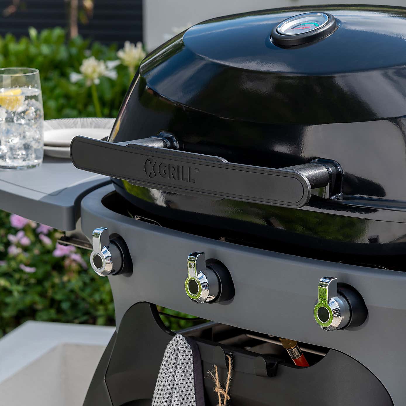 Norfolk Grills N-Grill Gass BBQ Grill, 3 Burner