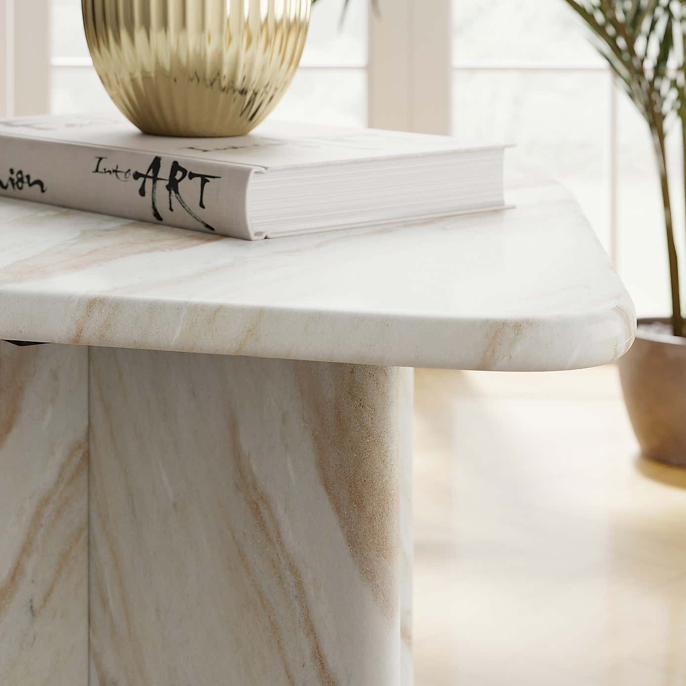 Lana Marble Tall Side Table