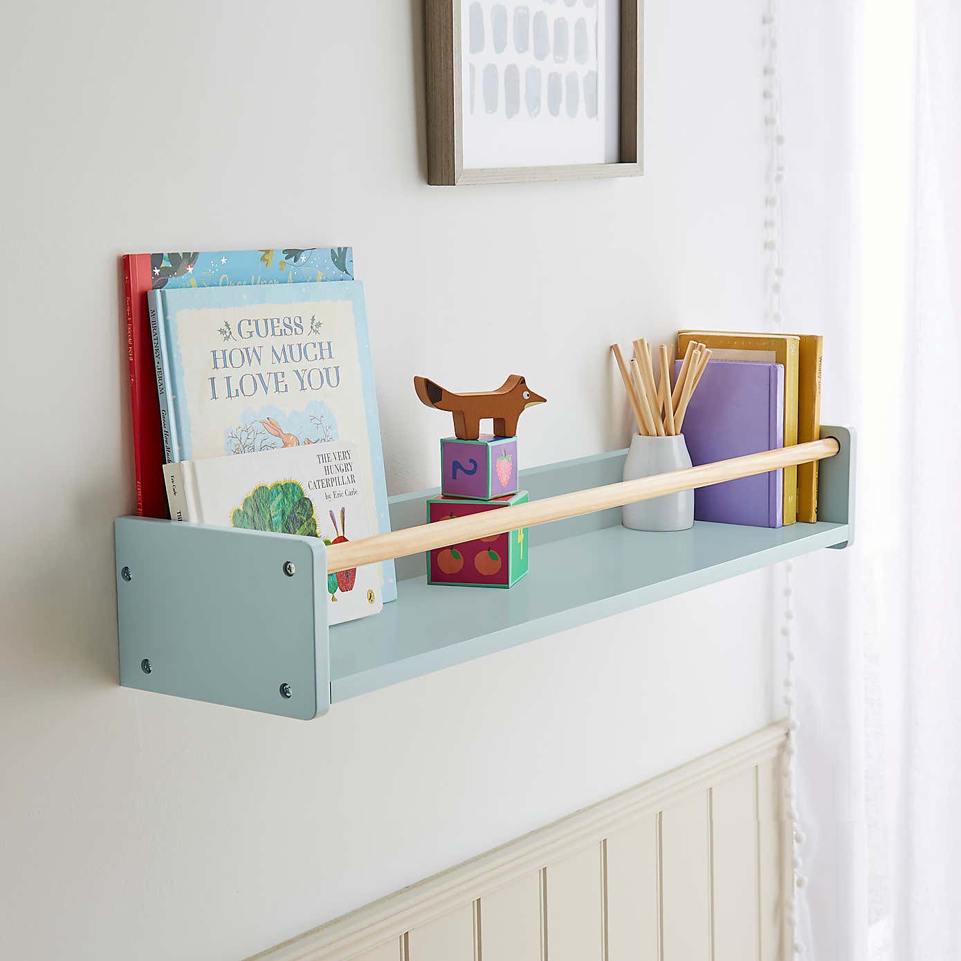 Kids Wall Bookshelf 80cm
