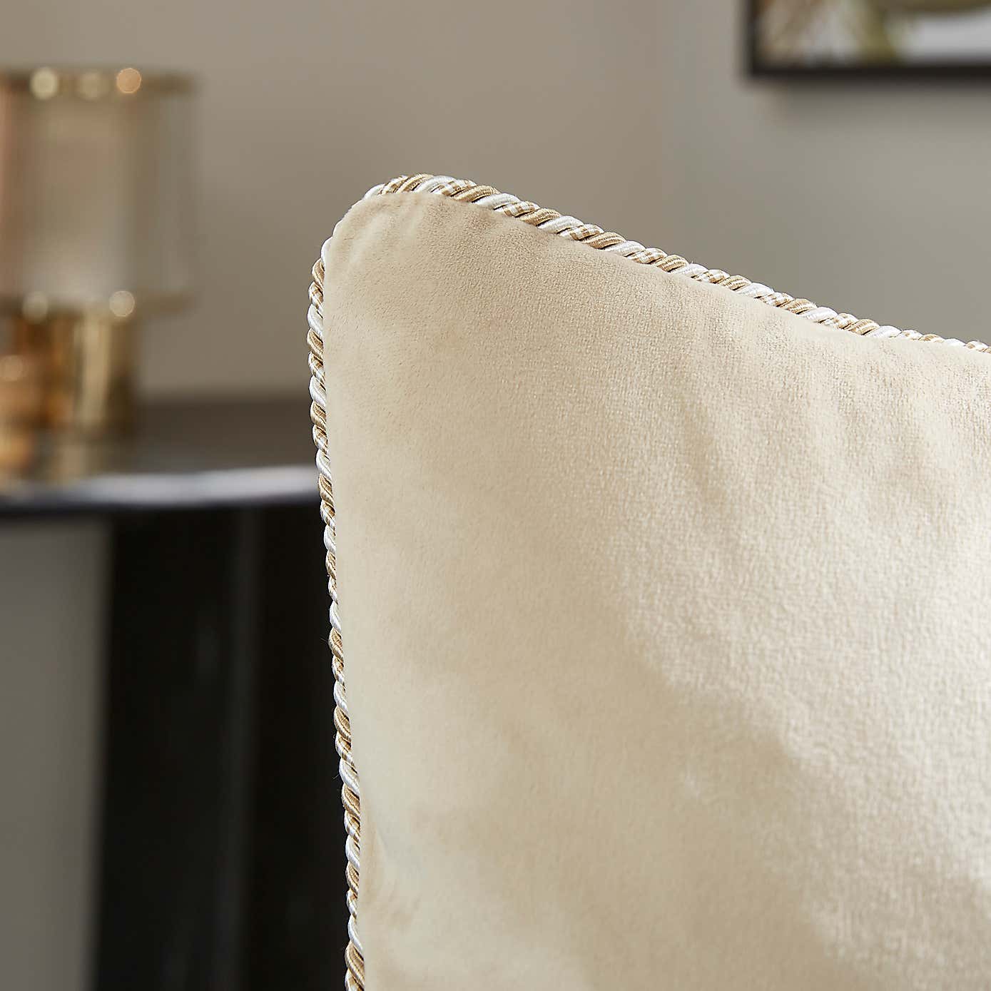 Twisted Trim Square Cushion