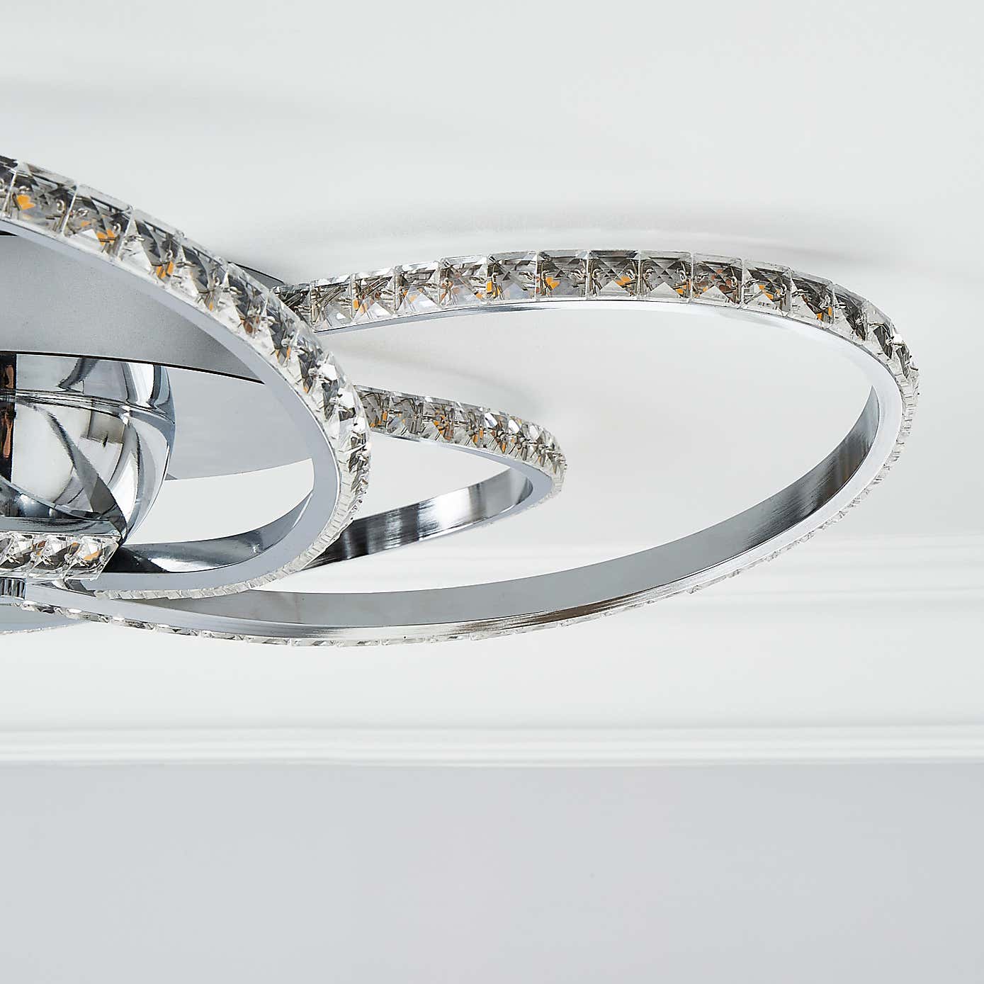Oria 5 Light LED Chrome Ceiling Fitting