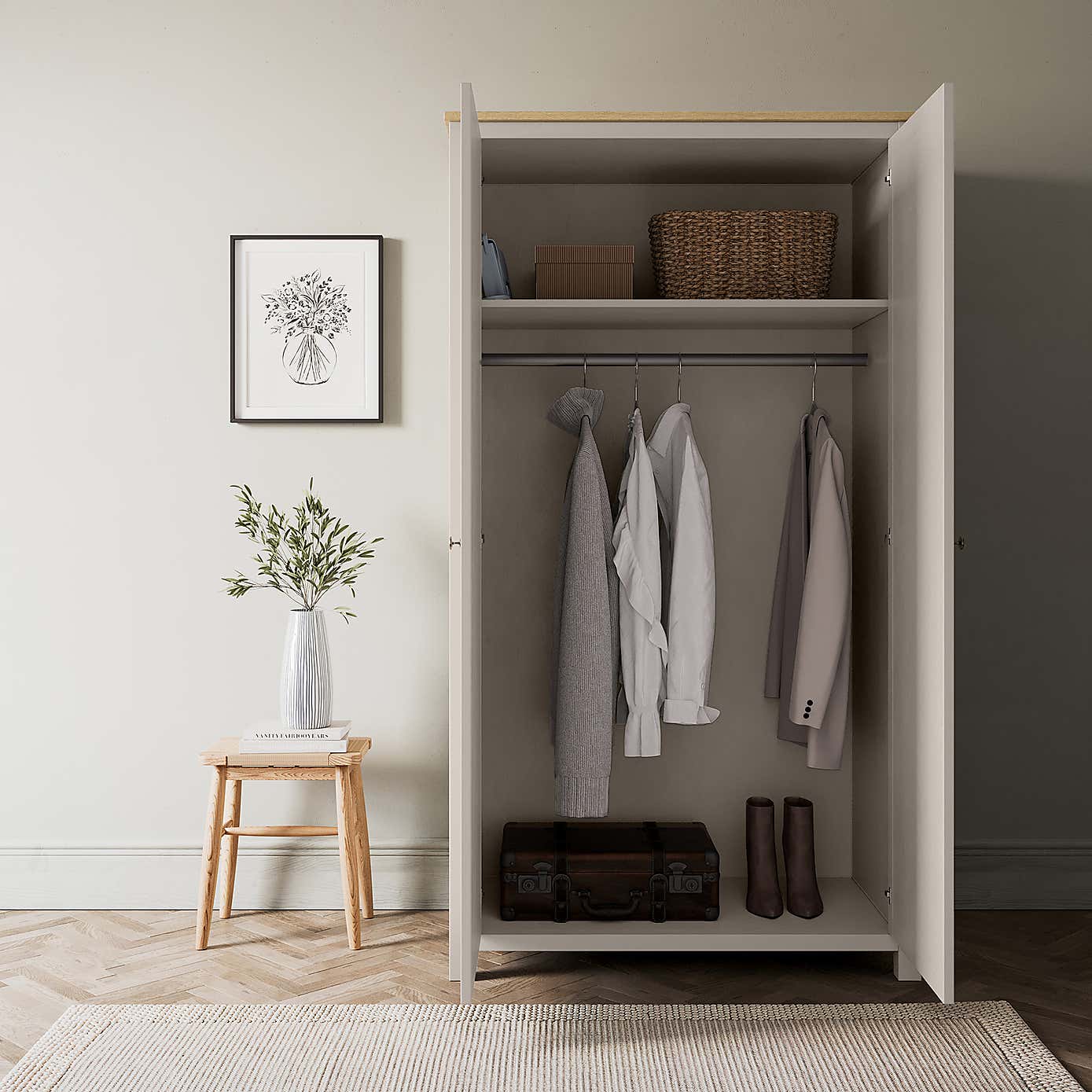 Olney Double Wardrobe