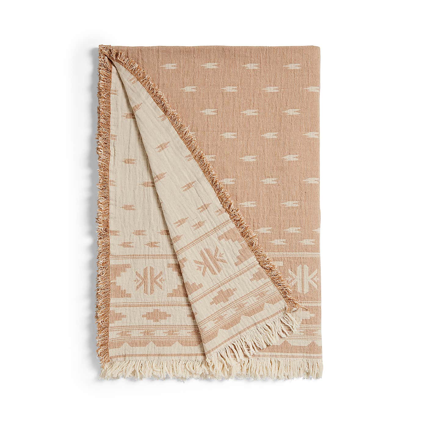 Matelasse Ikat Cotton Throw