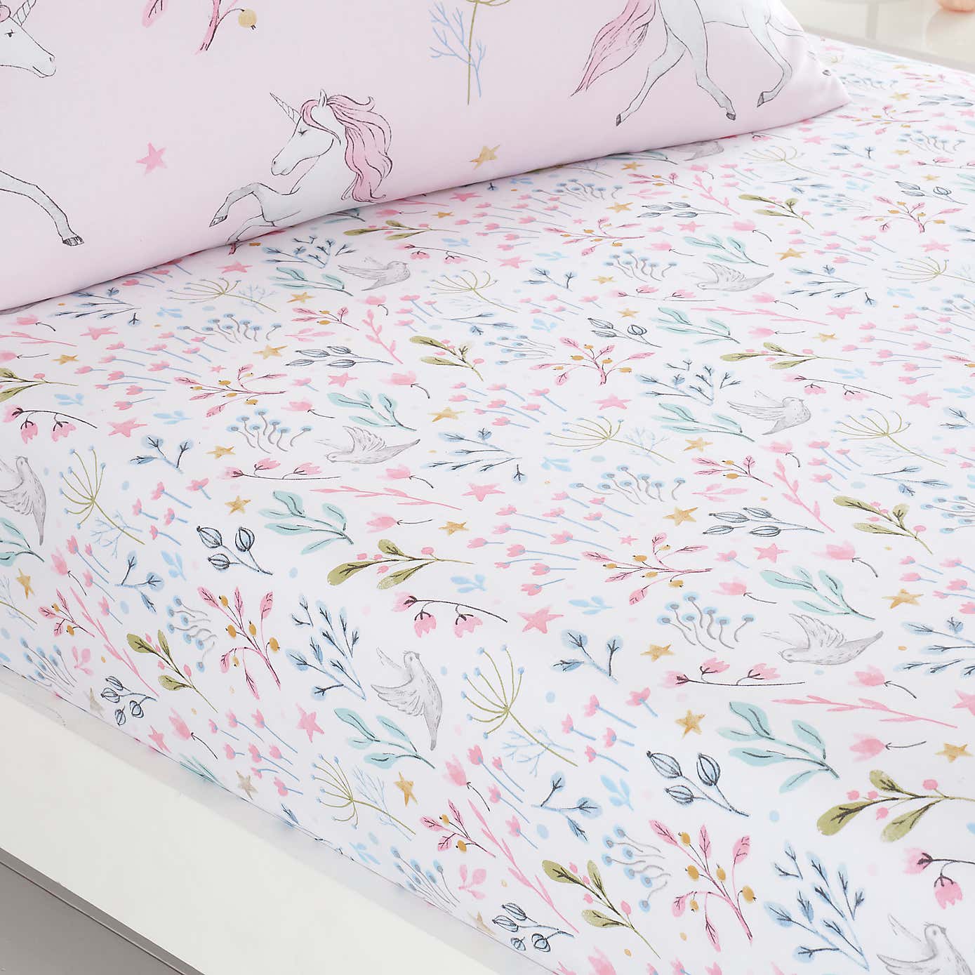 Unicorn Enchanted Pack of 2 Fitted Sheets
