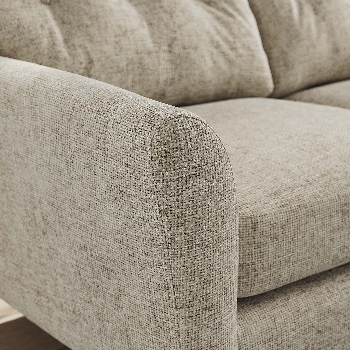 Sven Chunky Chenille Large Corner Chaise Sofa