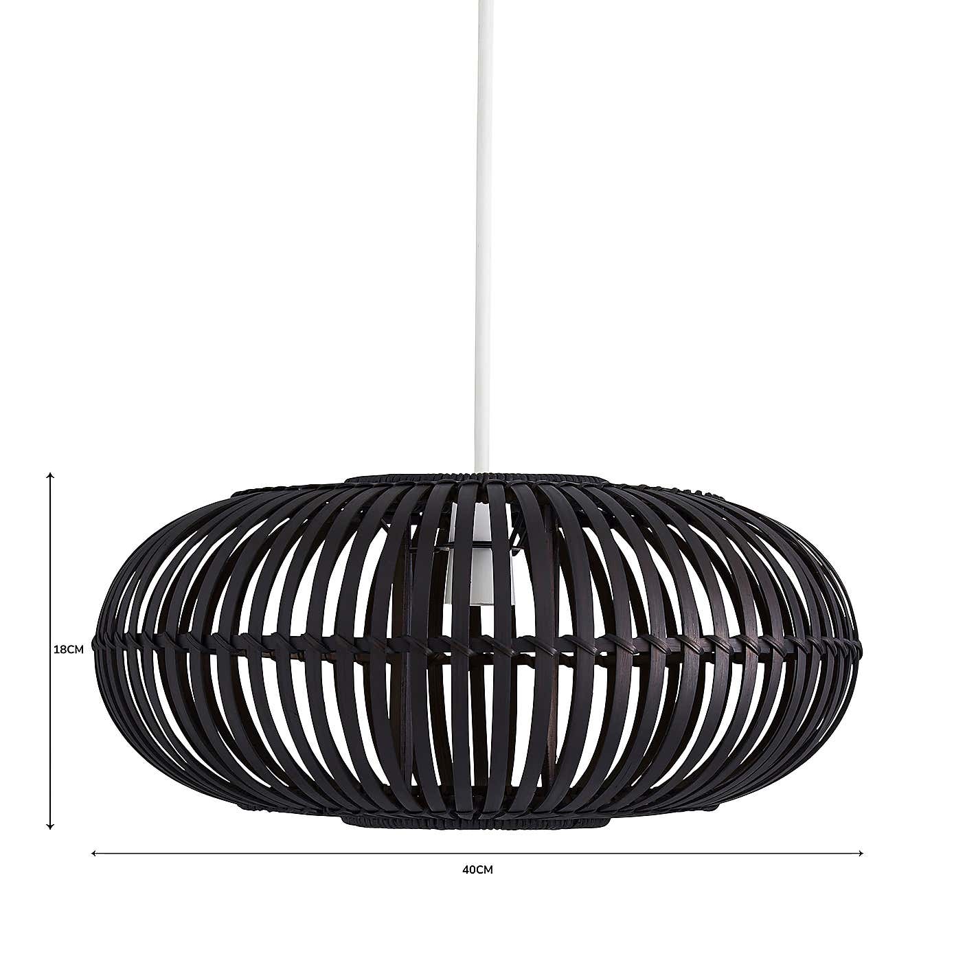 Abrielle Bamboo Easy Fit Pendant Shade