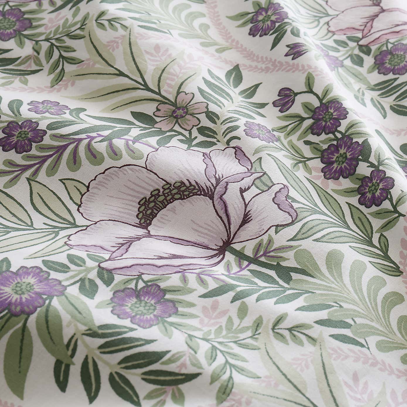 Gianna Trellis Lilac Duvet Cover and Pillowcase Set