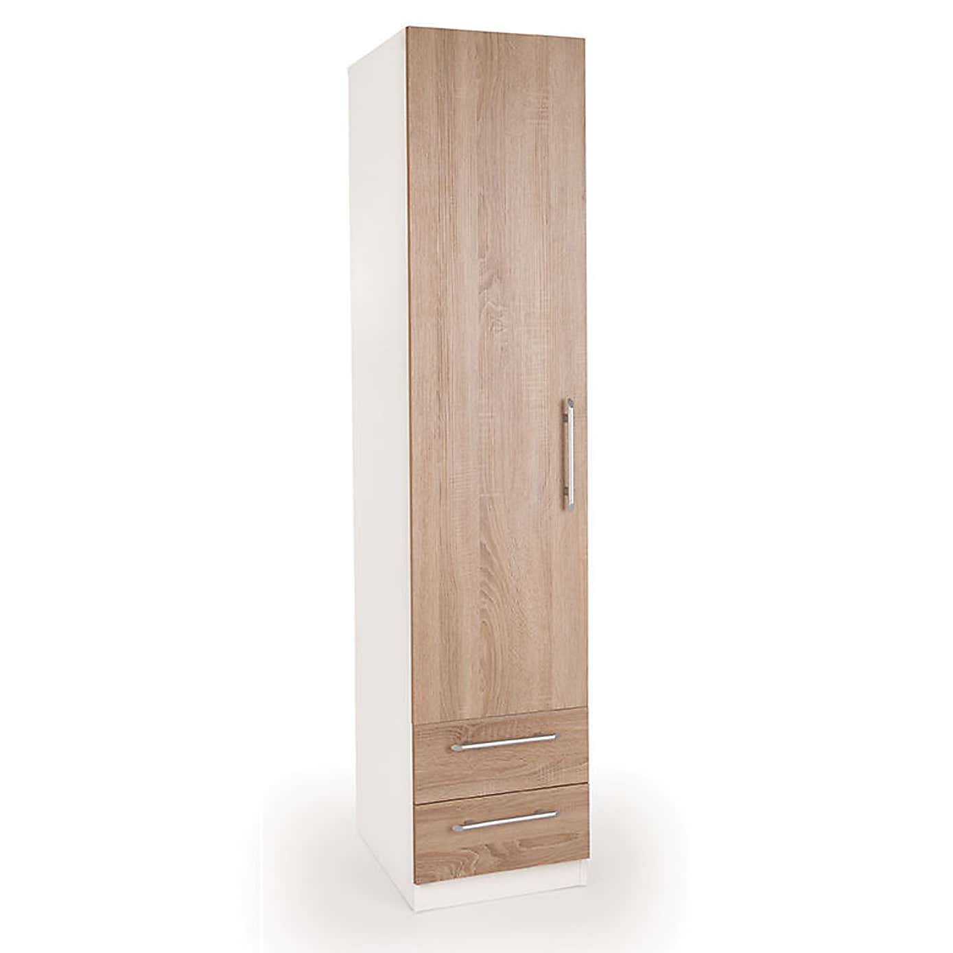 Euston 2 Drawer Single Wardrobe