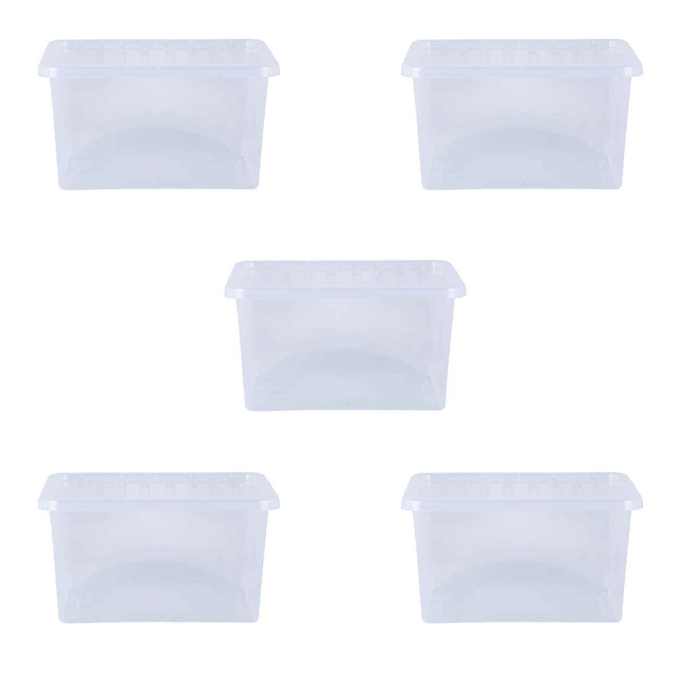 Wham Crystal Set of 5 Storage Boxes & Lids