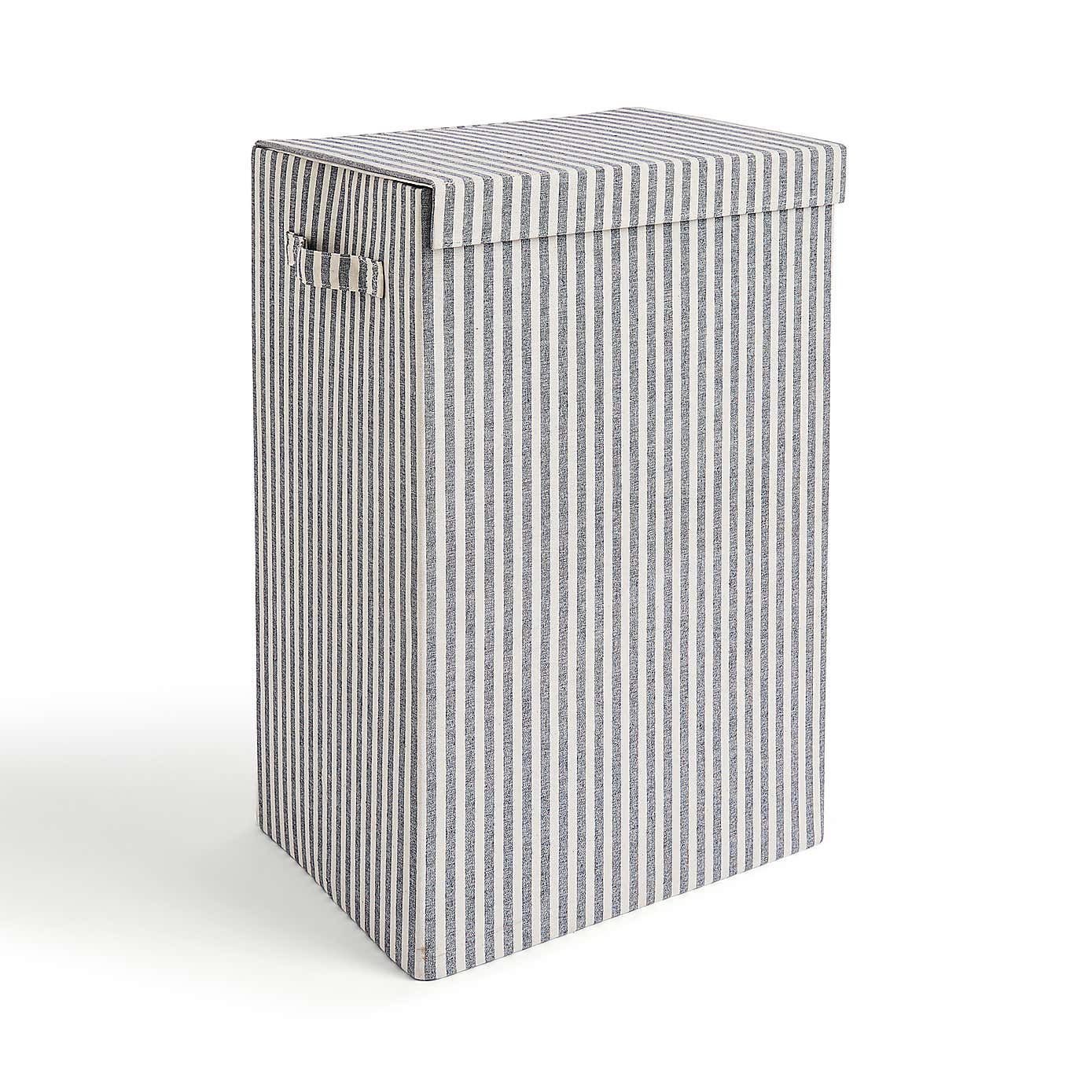 Coastal Stripe Laundry Basket