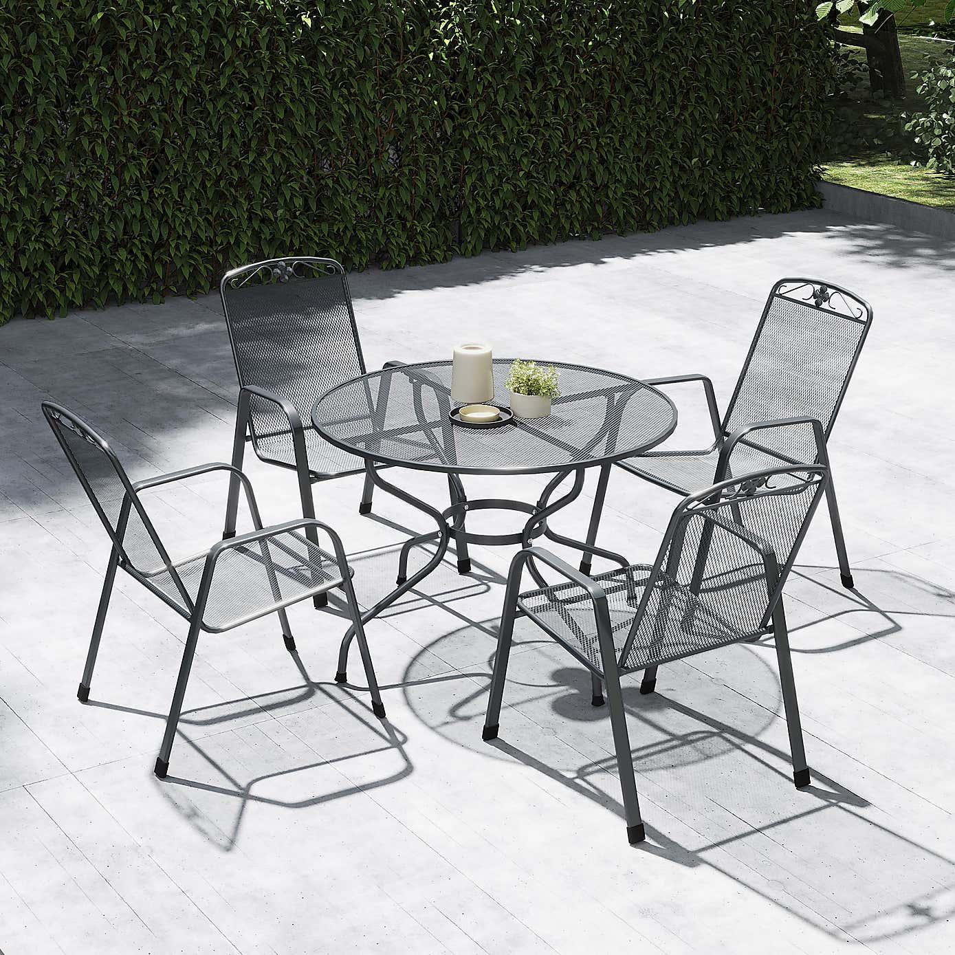 Pacific Lifestyle Elegance Round 4 Seater Dining Set