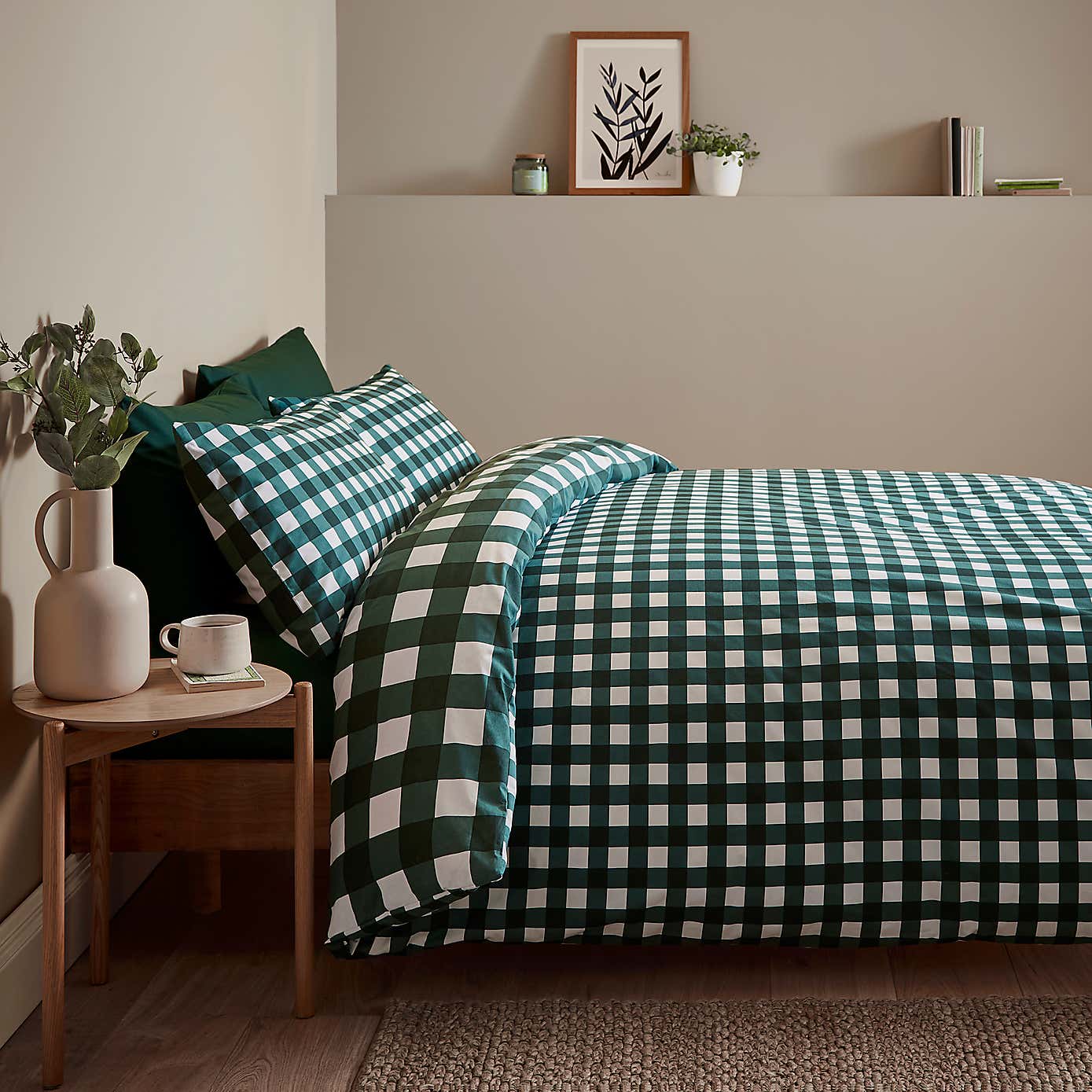Ansley Gingham Duvet Cover & Pillowcase Set