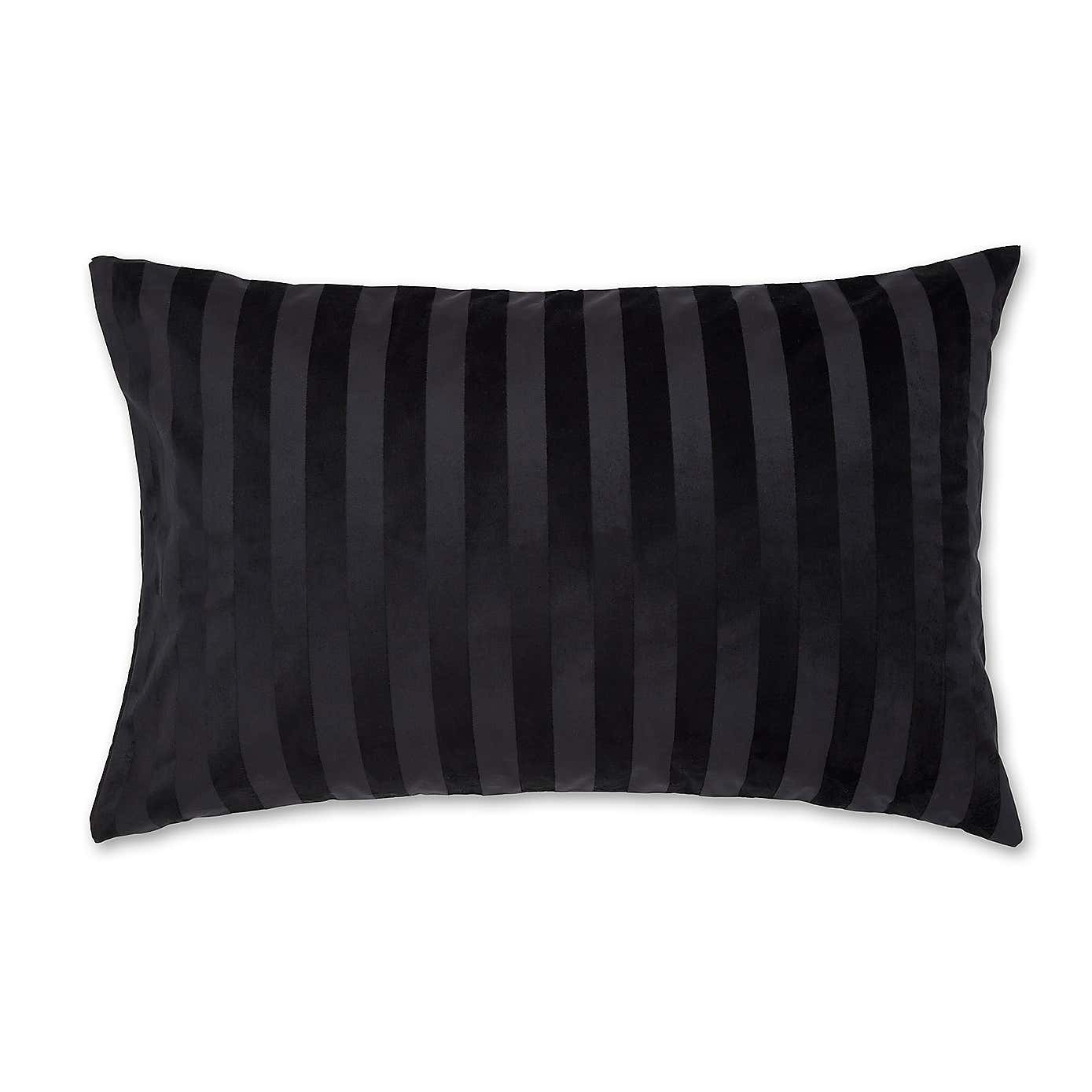 Hotel Velour Stripe Duvet Cover & Pillowcase Set